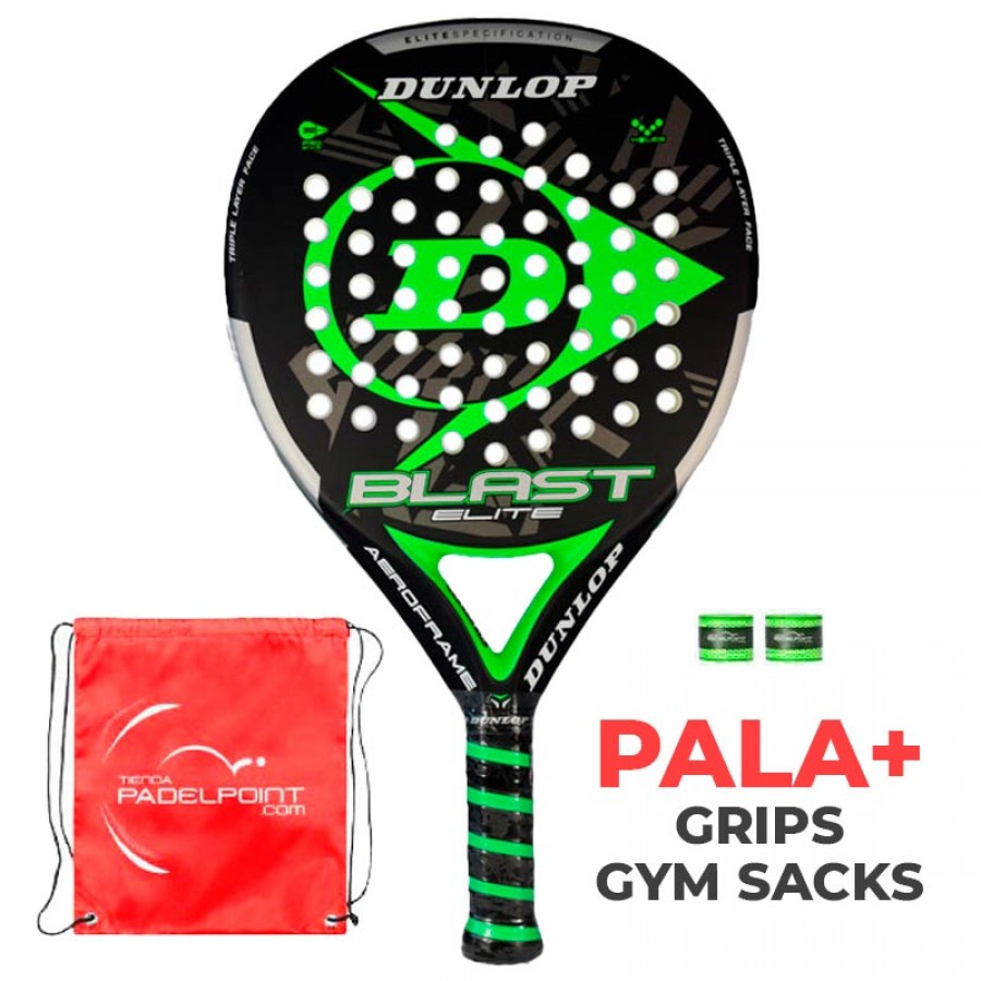 Pala Dunlop Blast Elite Verde Neon - Barata Oferta Outlet