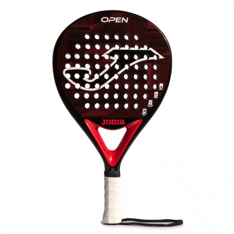 Joma Open Racket Black Red