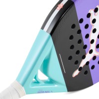 Raquete Feminina Puma Nova Court Roxo Preto Turquesa  Oferta + Barato