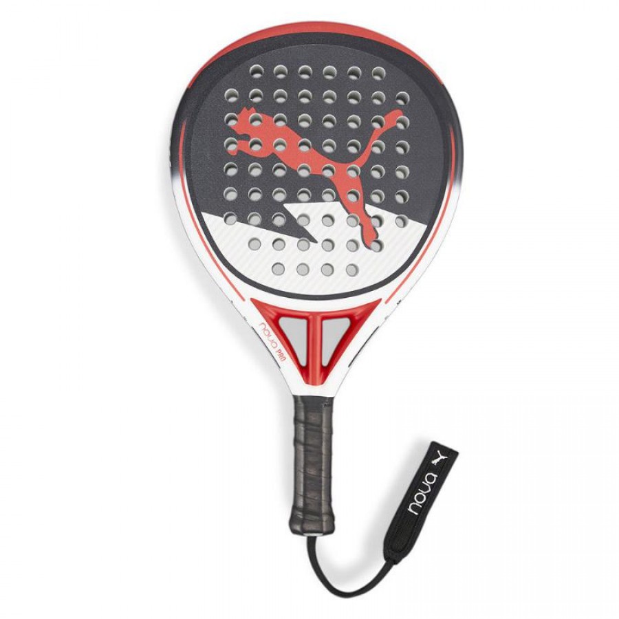 Puma Nova Pro Control Racket Branco Vermelho