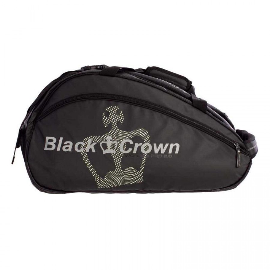 Black Crown Wonder Pro 2.0 Borsa da Padel Nera Giallo Fluo