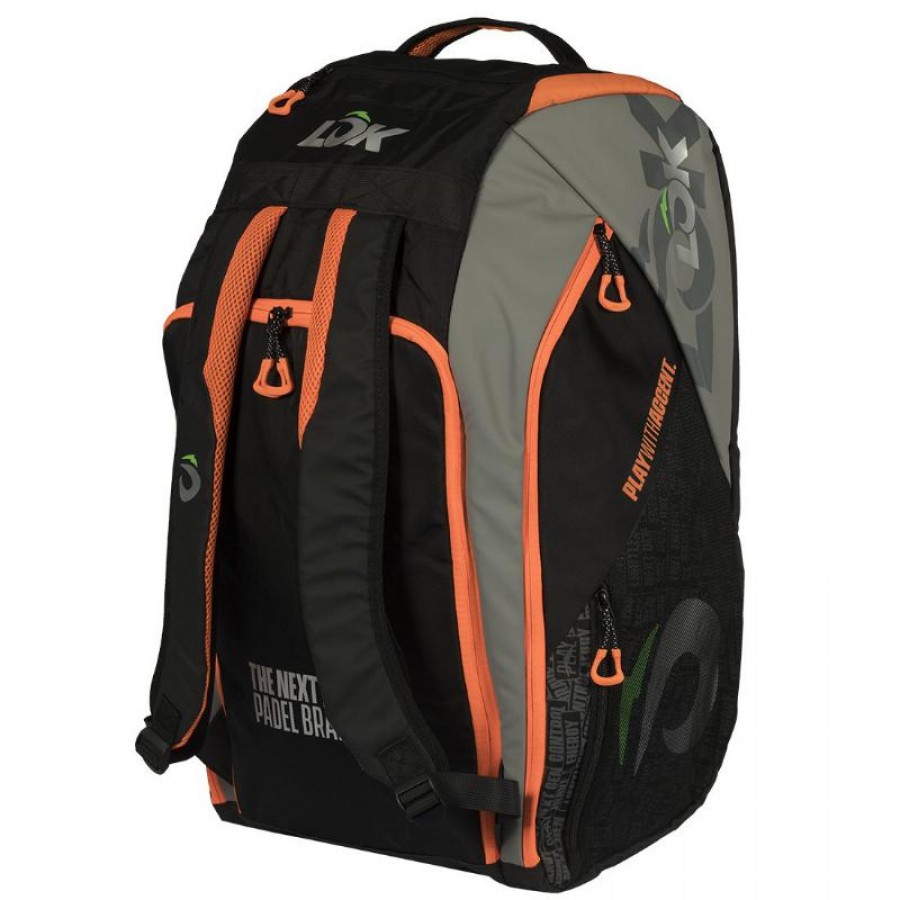 Lok Maxx 2 Borsa per racchette da padel nera arancione