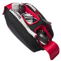 Paletero Wilson Bela V3 Negro Rojo  Oferta + Barato