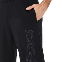 Pantalon Asics Logo Negro Gris  Oferta + Barato