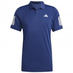 Polo Adidas Club 3 Stripes Bleu foncé
