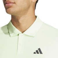 Polo Adidas Club 3 Strisce Verde Chiaro