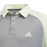 Polo Adidas Club Gris Verde Junior