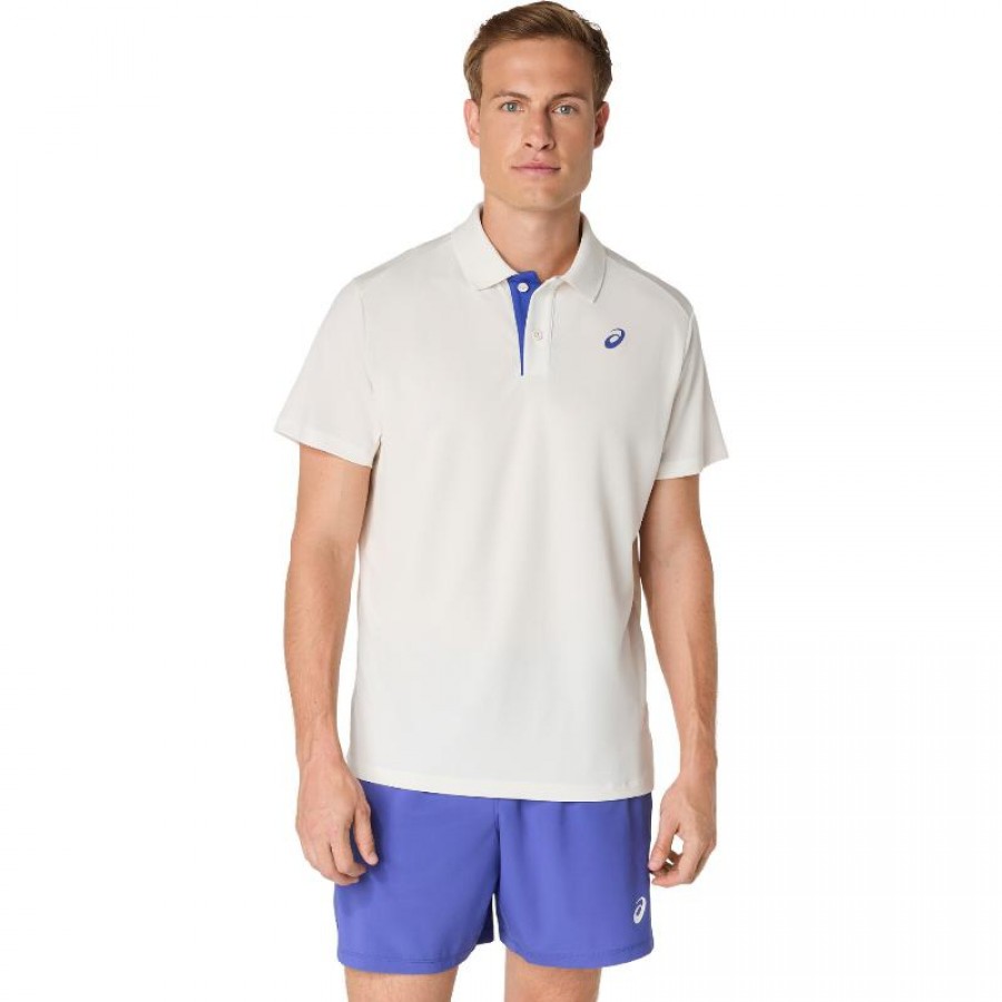 Polo Asics Court Crema  Oferta + Barato