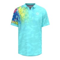 Polo Bidi Badu Melbourne Aqua Mix  Offre - Pas cher