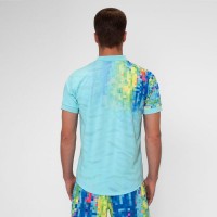 Polo Bidi Badu Melbourne Aqua Mix  Offre - Pas cher