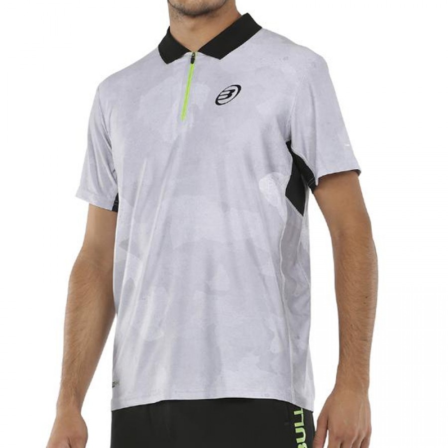 Polo Bullpadel Muzo Gris Demi Imprime