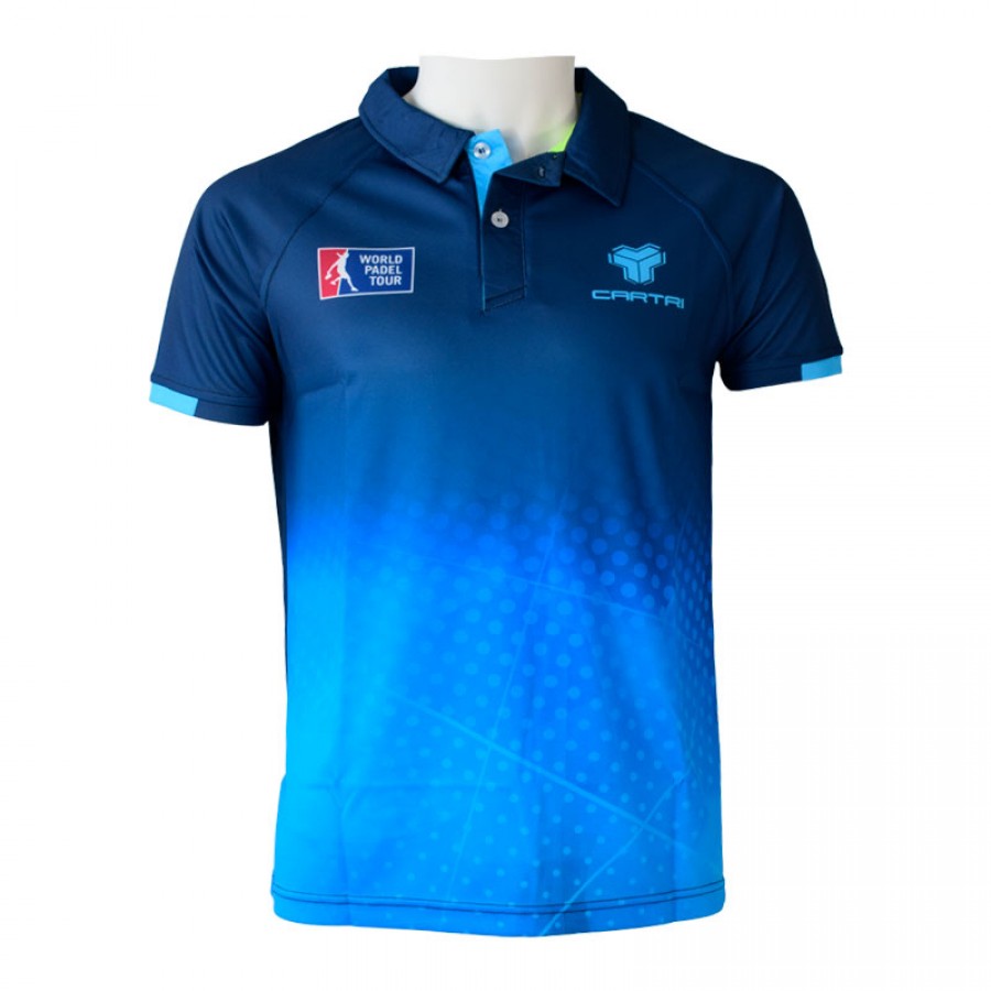 Polo Cartri WPT Oliver Bleu Marine  Offre - Pas cher