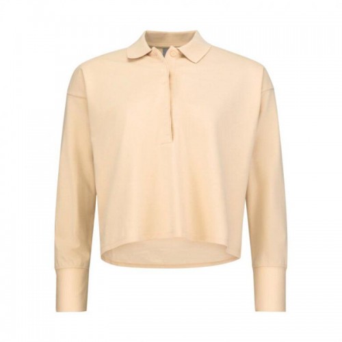 Cabeca Polo ATL Boxy LS Bege Mujer Cabeca Polo ATL Boxy LS Bege Mujer