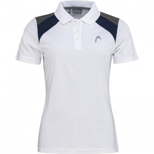 Camisa Polo Head Club 22 Branca Azul Marinho Feminina Camisa Polo Head Club 22 Branca Azul Marinho Feminina