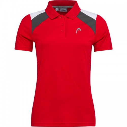 Camisa Polo Head Club 22 Branco Vermelho Feminino Camisa Polo Head Club 22 Branco Vermelho Feminino