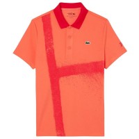 Polo Lacoste Novak Djokovic Ultra Dry Naranja Rojo  Offer + Cheap