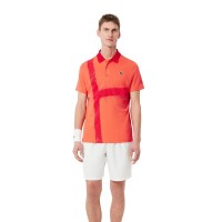 Polo Lacoste Novak Djokovic Ultra Dry Naranja Rojo  Offer + Cheap