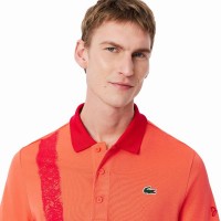 Polo Lacoste Novak Djokovic Ultra Dry Naranja Rojo  Offer + Cheap