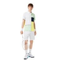 Lacoste Regular Fit Camisa Polo Reciclada Branco Verde