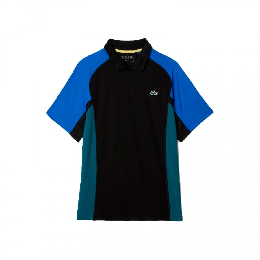Polo Lacoste Sport Regular Fit Negro Azul