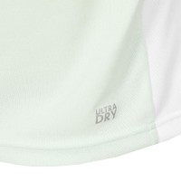 Polo Lacoste Sport Ultra Dry Pique Vert Blanc pour Femme