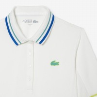 Polo Lacoste Ultra Dry Blanc Femme