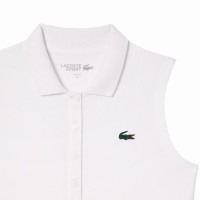 Polo Lacoste Ultra Dry Blanco Mujer  Oferta + Barato