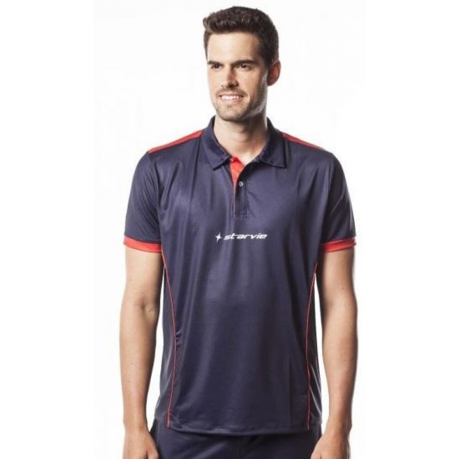 Polo blu Navy Starvie Star  PADELPOINT Polo blu Navy Starvie Star