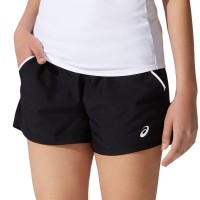 Desempenho curto da corte de asics Negro Mujer