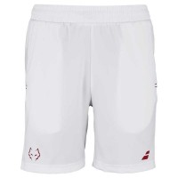 Babolat Juan Lebron White Red Shorts