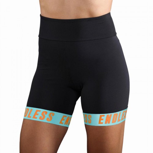 Short Endless Chill Negro Aqua Mujer