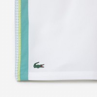 Short Lacoste Polyester Recycle Blanc Vert