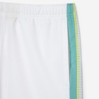 Short Lacoste Polyester Recycle Blanc Vert