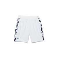 Short Lacoste Sport Blanco Estampado  Oferta + Barato