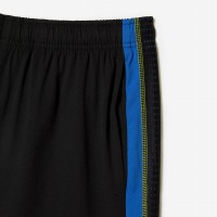 Short Lacoste Sport Negro Amarillo  Offer + Cheap