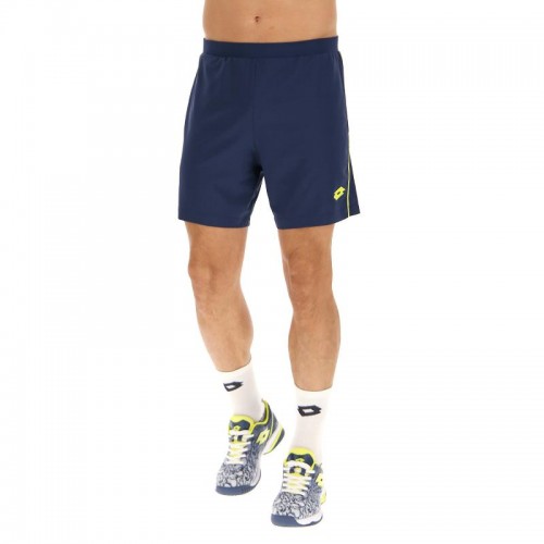 Short Lotto Superrapida V Azul Denim Amarillo Fluor Short Lotto Superrapida V Azul Denim Amarillo Fluor