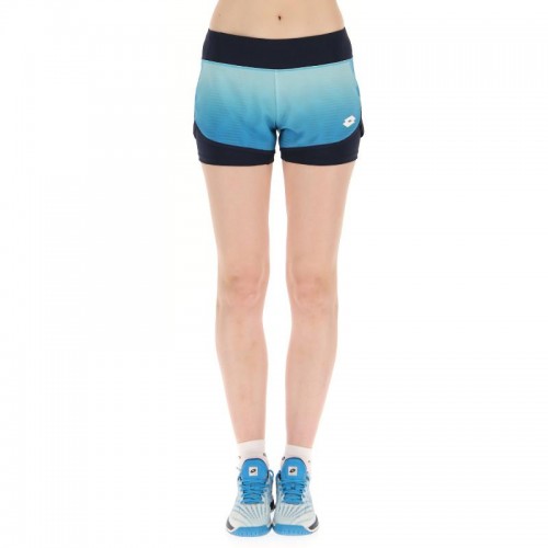 Short Lotto Top IV Blue Gradient Femme Short Lotto Top IV Blue Gradient Femme