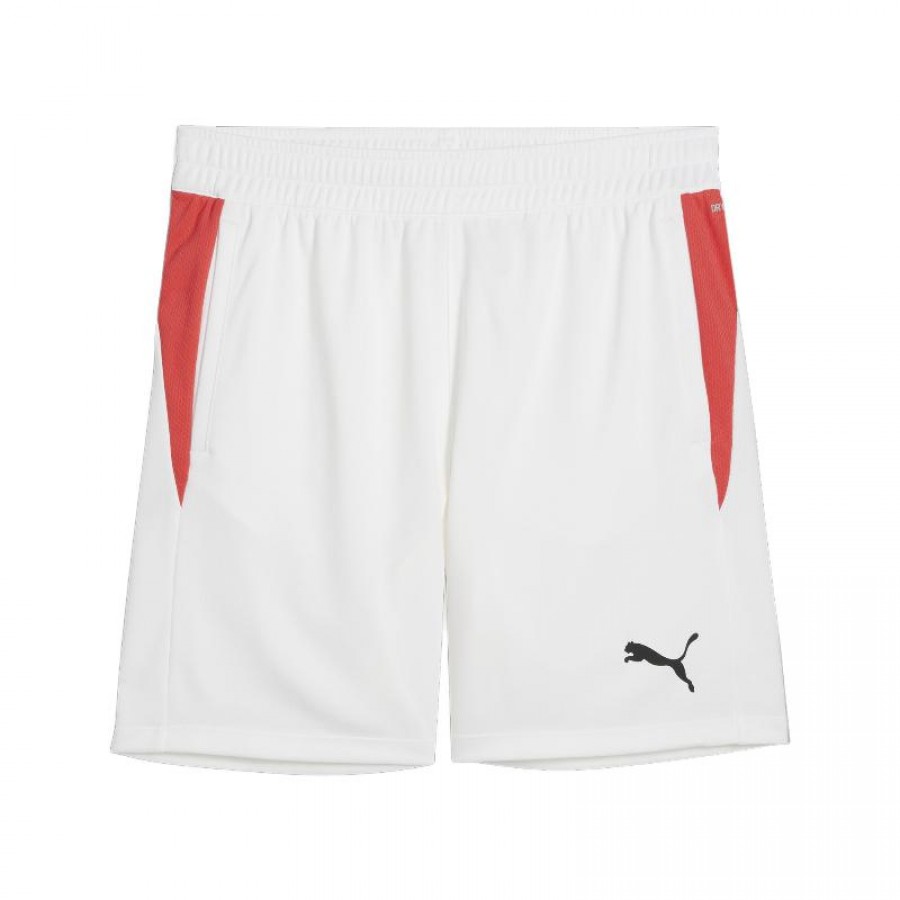 Puma White Red Shorts