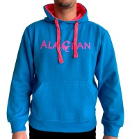 Sudadera Alacran Team Azul Fluor Rosa Fluor