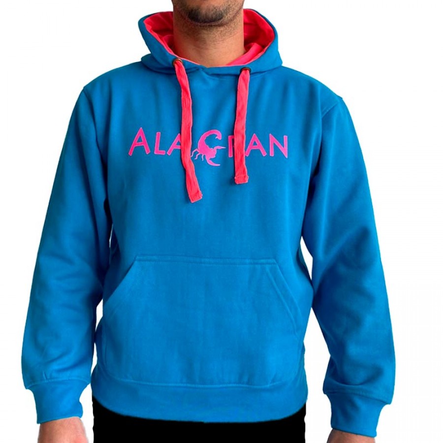Sweat-shirt Alacran Team Bleu Fluor Rose Fluor