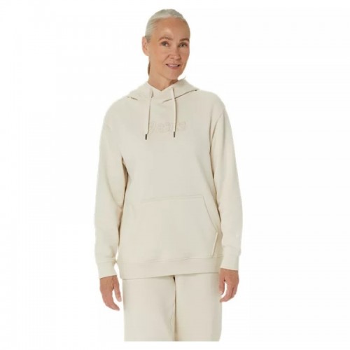 Asics Logo Beige Birch Sweat-shirt Femme Asics Logo Beige Birch Sweat-shirt Femme