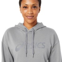 Sweatshirt Asics Logo Large Grey Woman
