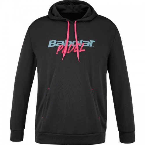 Sudadera Babolat Padel Hood Negro Rosa Sudadera Babolat Padel Hood Negro Rosa