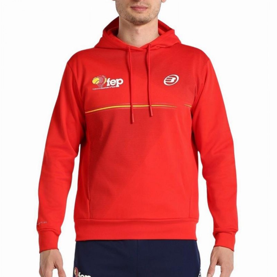 Sweat-shirt rouge Bullpadel FEP Forca