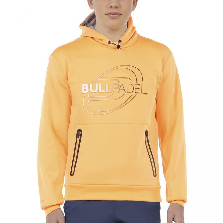 Sudadera Bullpadel Ramzi Mandarina Fluor Junior