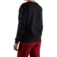 Sweat-shirt noir sans fin en frene