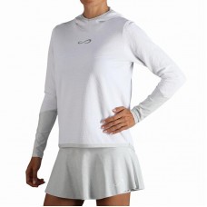 Sweat-shirt Endless Breath Line Blanc Argent