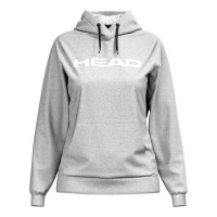 Moletom Feminino Head Club Original Cinza Mesclado  Oferta + Barato