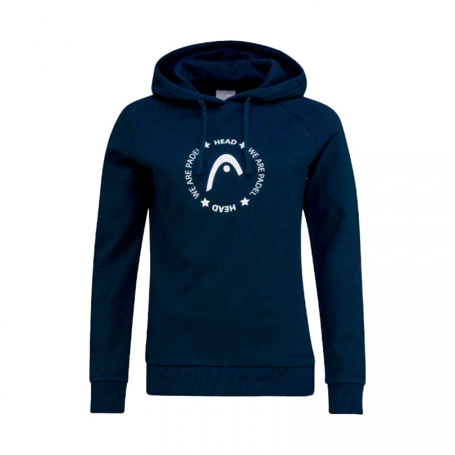 Sudadera Head Padel Azul Oscuro Mujer