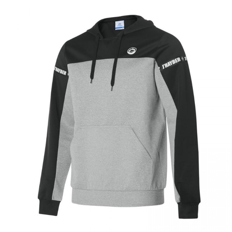 Sweat-shirt JHayber Bangle Noir Gris  PADELPOINT Sweat-shirt JHayber Bangle Noir Gris